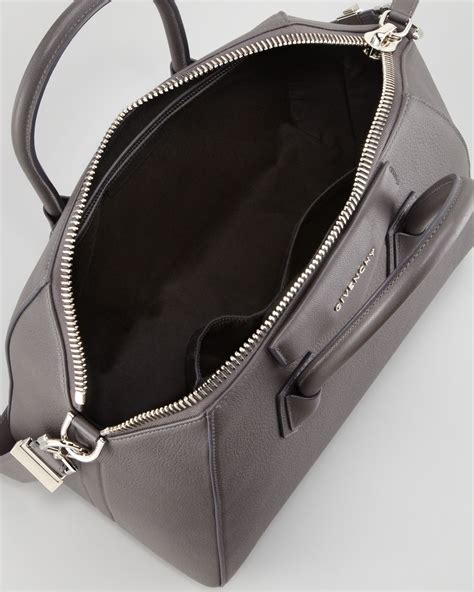 givenchy antigona sugar|Givenchy Antigona Medium Sugar Goatskin Satchel Bag, Gray.